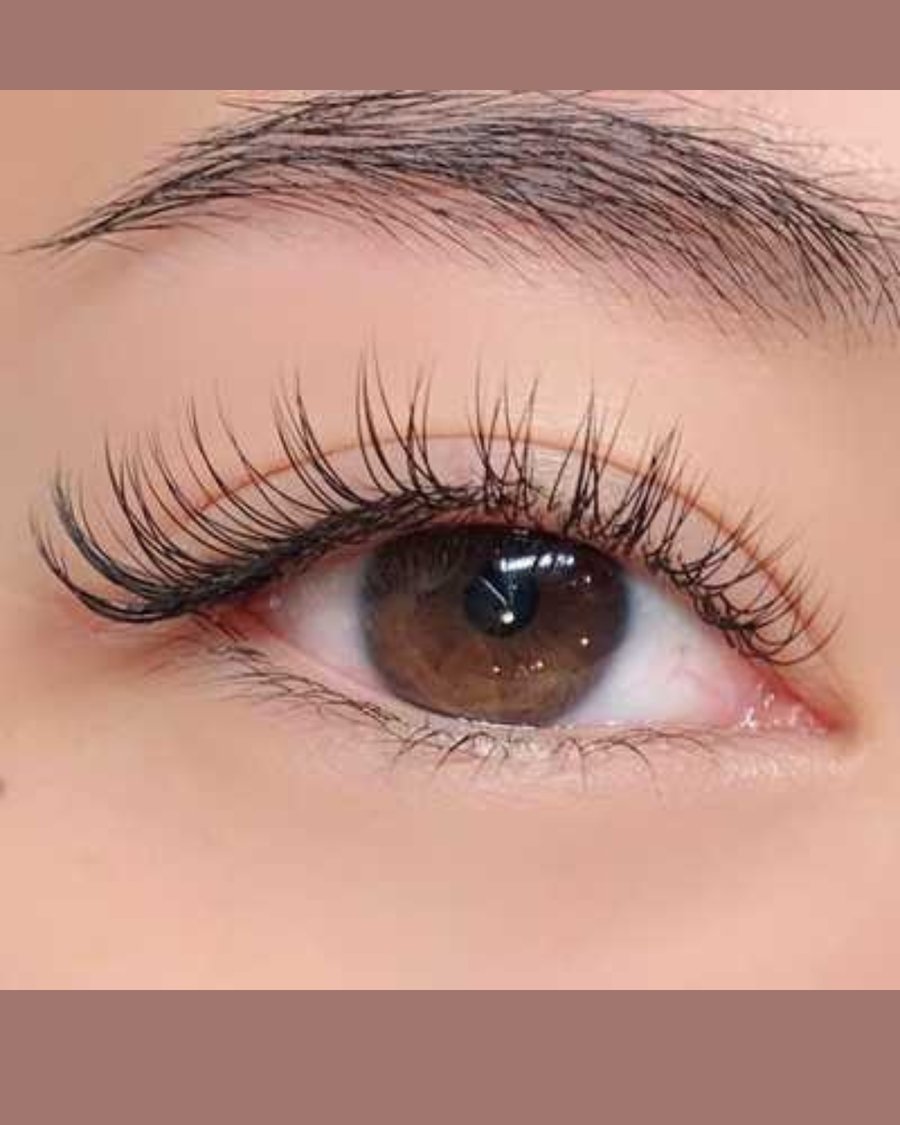 Natural full set lash extensions
